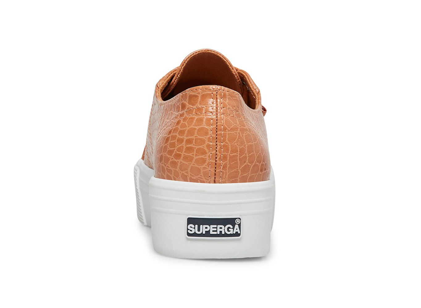 Superga Platform Womens - 2790 Faux Crocodile - Brown - CXRTF7389